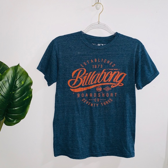 Billabong Tops - Billabong Blue & Orange Short Sleeve Top Small